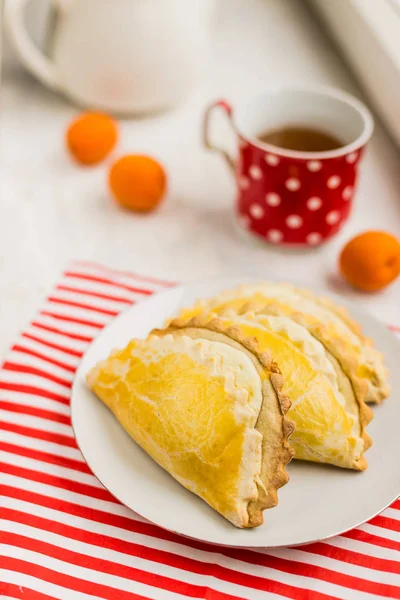 Ev yapımı Rus taze tatlı cheesecake