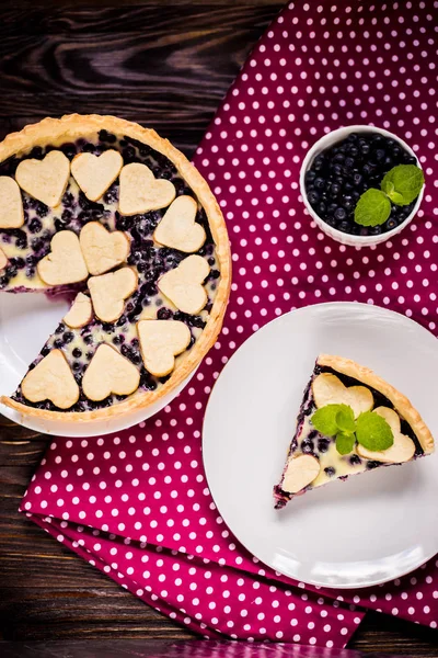 Tarte Aux Myrtilles Maison Thé — Photo