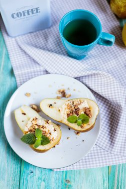 Ricotta ile ev yapımı armut