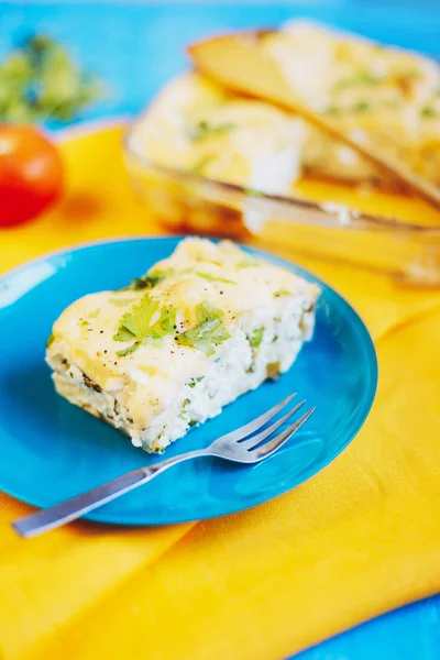Salzige Torte Mit Käse Und Quark — Stockfoto
