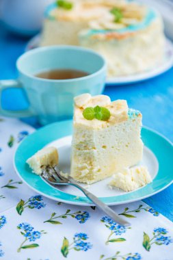 Japon pamuk cheesecake muz ile