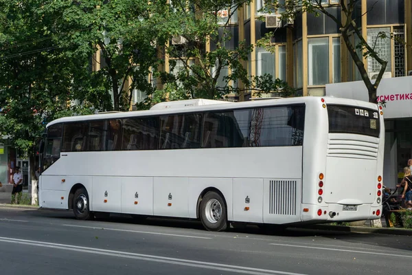Rostov Sur Don Russie Juin 2018 Grand Bus Blanc Ville — Photo