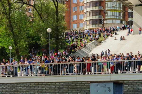 Rostov Don Rusya Mayıs 2018 Deniz Kuvvetleri Geçit Töreninde Bakmak — Stok fotoğraf