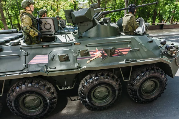 Rostov Don Russland Mai 2018 Parade Echter Militärischer Ausrüstung Und — Stockfoto