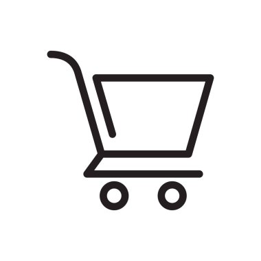 Alışveriş Sepeti simgesini, ticaret simgesi. Anahat kalın, kalın çizgi stili, 4px vuruş yuvarlak kenarları