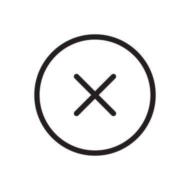 Simge, işaretleri simgesi iptal. Anahat kalın, kalın çizgi stili, 4px vuruş yuvarlak kenarları