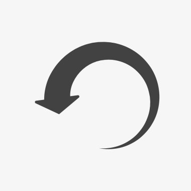 Yeniden Yükle simgesini, okları simge. Glif, katı tarzı