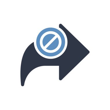 Sonraki simgesi, ok simgesi ile işareti izin verilmiyor. Sonraki simgesini ve blok, yasak, sembol engelle