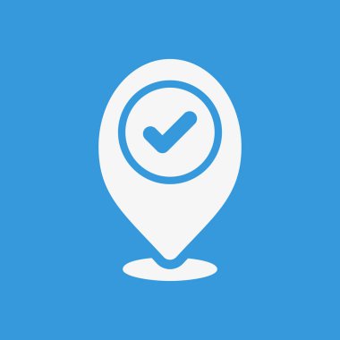 Yer tutucu simge, onay işareti simgesiyle işaretler. Yer tutucu simgesi ve onaylı, onaylamak, kene tamamlandı sembolü