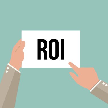 Adam gösteren kağıt ROI metin 