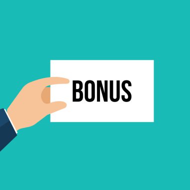 Adam gösteren kağıt Bonus metin