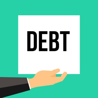 Adam gösteren kağıt borç metin