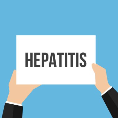 Adam gösteren kağıt hepatit metin