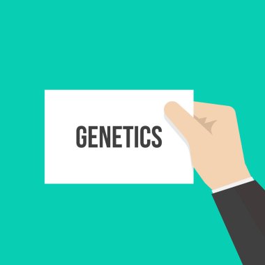 Adam gösteren kağıt genetik metin