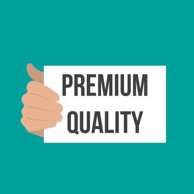 Kağıt sınıf kalitesi metnini gösteren adam