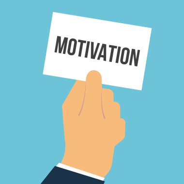 Adam gösteren kağıt motivasyon metin