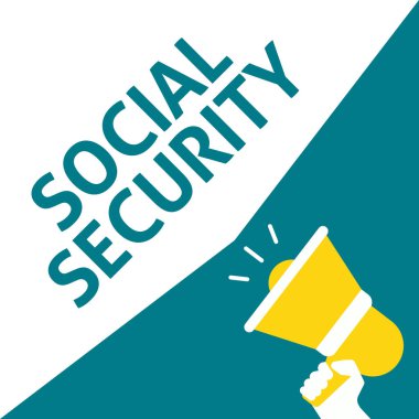 Megafon ile sosyal güvenlik ilan tutan el