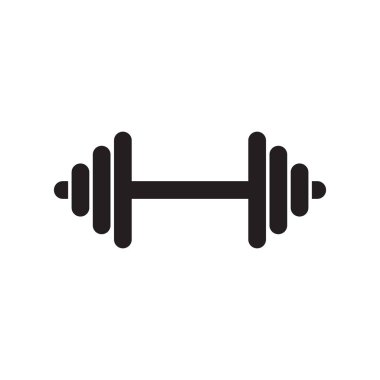 Kas vektör ağırlık kaldırma sembol simge, fitness halter, spor salonu simgesi, izole, egzersiz halter kaldırma