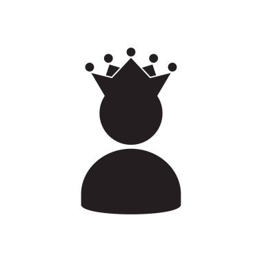 Kral Kullanıcı simgesi Logo tasarım öğesi