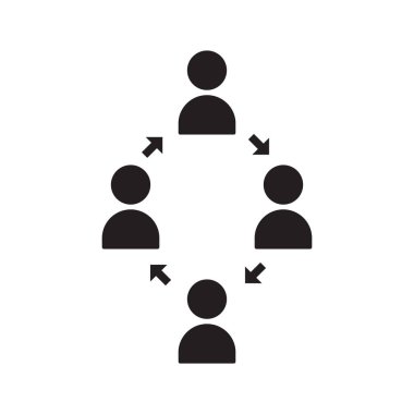 Topluluk simgesi ücretsiz bonus resim koleksiyonu ile. Vektör çizim tarzı düz ikonik sembolleri olduğunu.