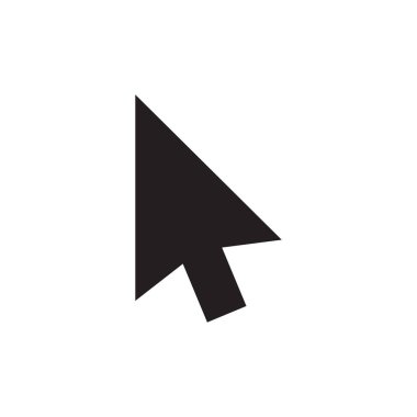 Beyaz arka plan üzerinde izole trendy düz stil imleç simgesi. satır imleç simgesi sayfa simgesi web site tasarım satır imleç simgesi logo, app, UI. satır imleç simge vektör çizim, Eps10.