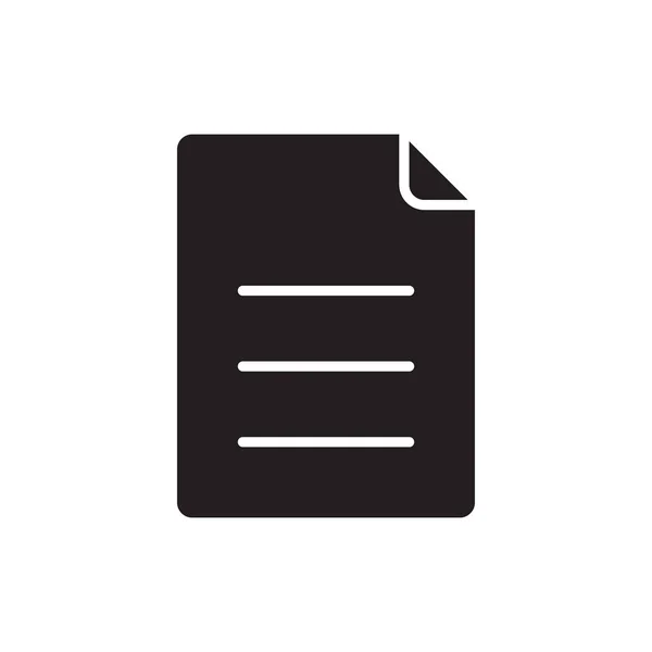 Icono de documento en estilo plano de moda aislado en el fondo. Símbolo de página de icono de documento para el diseño de su sitio web Logo de icono de documento, aplicación, interfaz de usuario. Icono del documento Ilustración vectorial, EPS10. — Archivo Imágenes Vectoriales