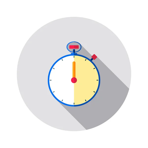 Cronômetro metade ícone em estilo plano isolado em fundo cinza para o design do seu site, logotipo, aplicativo, UI. Ilustração vetorial EPS10. Ícone do temporizador . —  Vetores de Stock