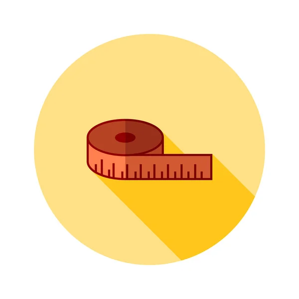 Measure tape Icon. Tape, measure, meter icon vector image. Can also be used for fitness and sports. Suitable for web apps, mobile apps and print media. Tailor measure tape in centimeter icon — Stock Vector