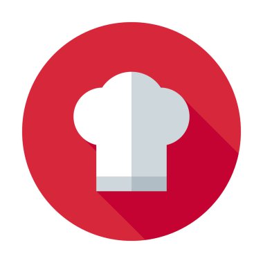 Chef şapka simge vektör. Aşçı şapkası illüstrasyon izole. Chef şapka logosunu görmeniz gerekir. Yemek, ekmek, mutfağı kavram Fransız. Yemek pişirmek için şapka. Ocak işgal. Üniforma şef