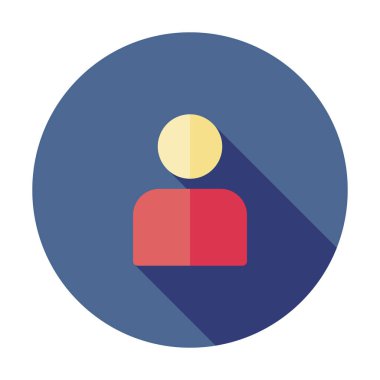 Kullanıcı simgesi. Kişi profili işareti. Vektör Avatar çizim. Office insan Web simgesi. İş adamı siluet. UI kafa Internet. Erkek sosyal üye ince düz piktogram