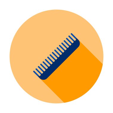 Tarak vektör simgesi. Saç işareti sabitleme. Kuaför sembolü.