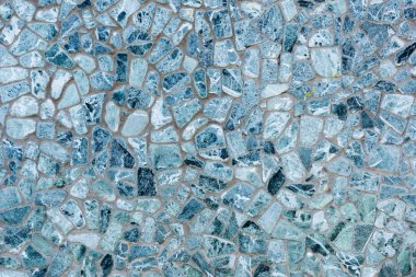 Dekoratif mozaik mavi arka plan görünümünü tam kare