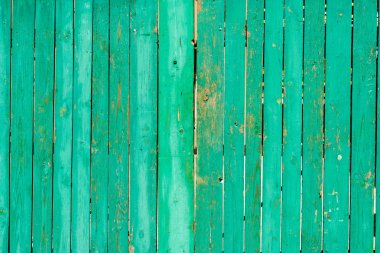 old scratched green wooden fence background clipart