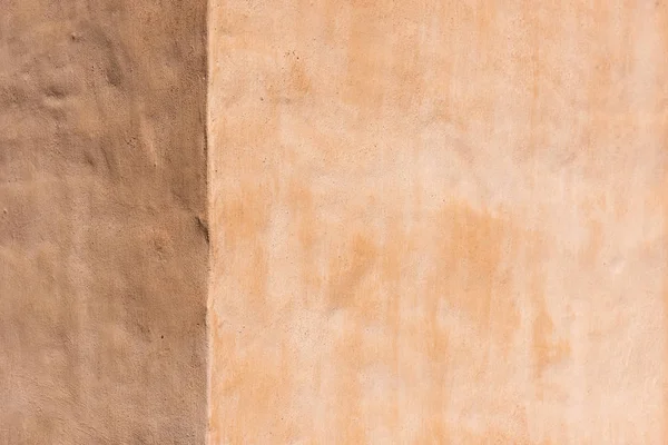 空心浅褐色混凝土墙体纹理背景 — 图库照片