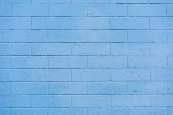 Full Frame View Blue Brick Wall Textured Background — Stock Photo, Image