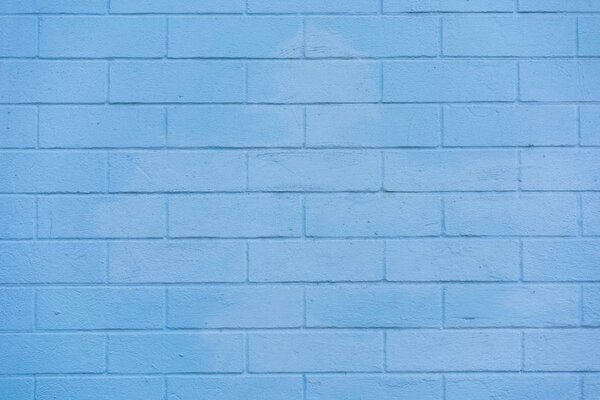 полный вид рамы синей кирпичной стены текстурированного фона
