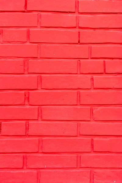 Empty Bright Red Brick Wall Background — Stock Photo, Image