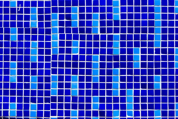 Close Vista Fundo Azulejos Decorativos Azul Escuro Luz — Fotografia de Stock