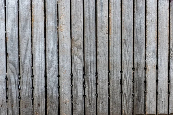 Stare Szare Drewniane Tło Ogrodzenia — Zdjęcie stockowe