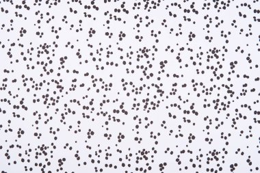 Abstract pattern with dark stains and dots on white background clipart