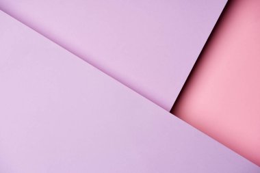 Arka plan ile kağıt sayfalarının mor ve pembe tonlarında