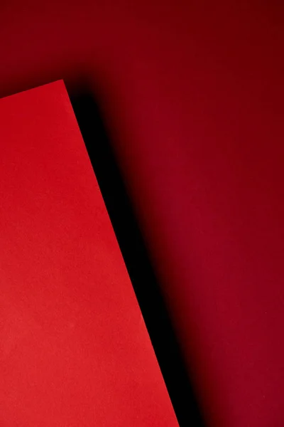 Modèle Feuilles Papier Rouge Chevauchant — Photo