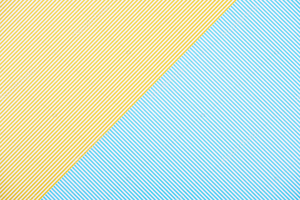 Pattern of yellow and blue striped backgrounds