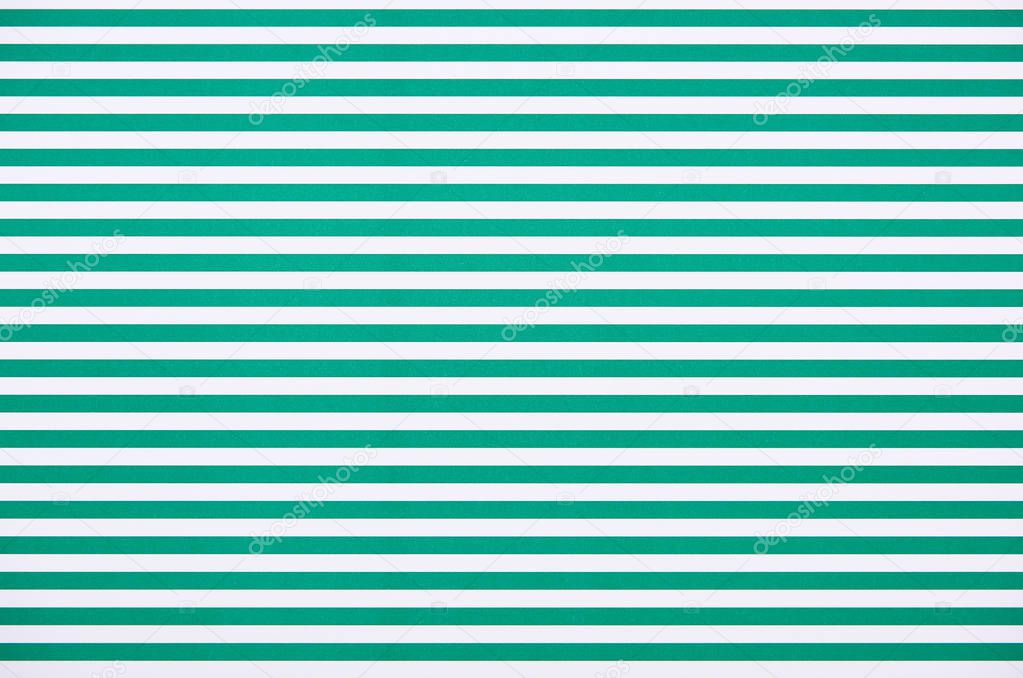 Striped horizontal green and white pattern texture