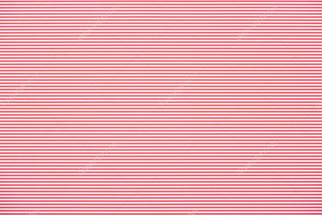 Striped horizontal red and white pattern texture