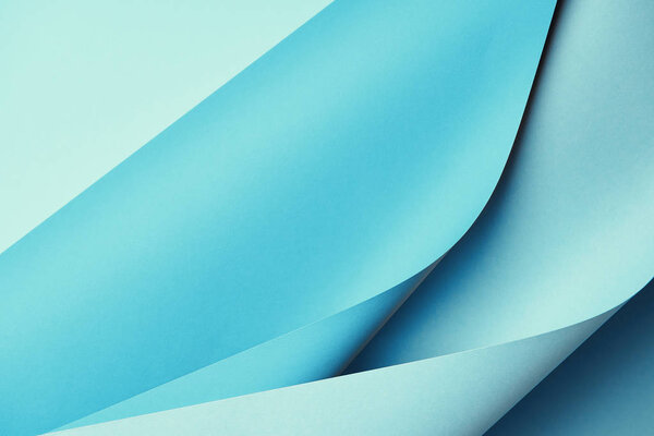 close-up view of creative blue abstract paper background    