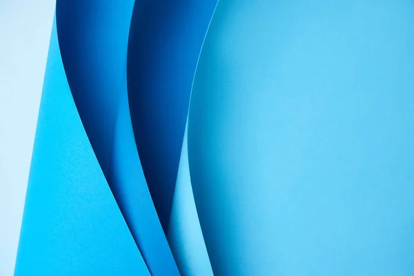 Close View Creative Colored Blue Abstract Paper Background — Stock Photo, Image