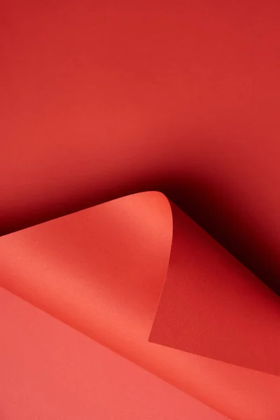 Vista Primer Plano Del Fondo Papel Texturizado Rojo Blanco — Foto de Stock