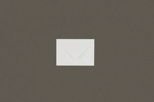 Vista Superior Una Sola Letra Blanca Cerrada Aislada Sobre Fondo — Foto de stock gratis