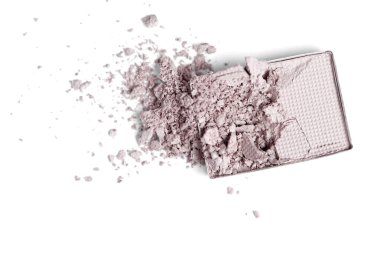 kırık gri göz farı üstten görünüm beyaz zemin üzerinde